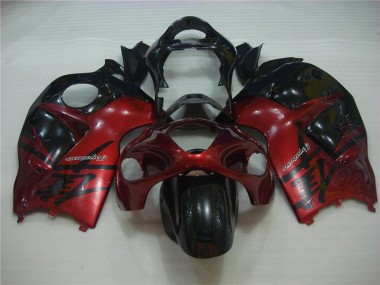 Rouge Noir Carénages Suzuki GSXR 1300 Hayabusa 1996-2007 Abordables