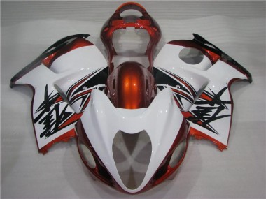 Orange Blanc Noir Carénage Suzuki GSXR 1300 Hayabusa 1996-2007 Abordables