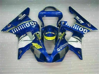 Bleu Kit Carénages Complet Yamaha R1 2000-2001 Abordables