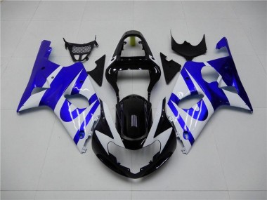 Bleu Blanc Carénage Suzuki GSXR 1000 K1 2000-2002 Abordables