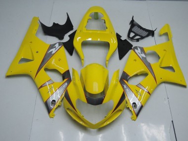 Jaune et Gris Carénage Suzuki GSXR 1000 K1 2000-2002 Abordables