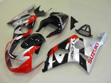 Rouge Argent Carénage Suzuki GSXR 1000 K1 2000-2002 Abordables