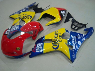 Rouge Jaune Bleu Corona Courses Carénage Suzuki GSXR 1000 K1 2000-2002 Abordables