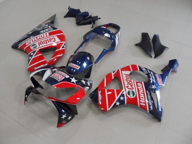 Bleu Foncé Star Carénage Honda CBR 900 RR 954 2002-2003 Abordables