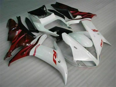 Blanc Carrosserie Yamaha R1 2002-2003 Abordables