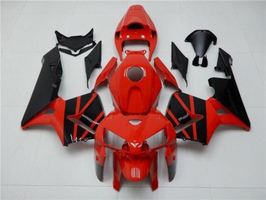 Rouge Noir Kit Carénages Honda CBR 600 RR 2005-2006 Abordables