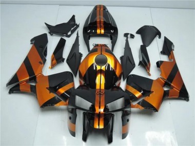 Orange Noir Kit Carénages Honda CBR 600 RR 2005-2006 Abordables