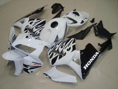 Blanc Noir Carénages Honda CBR 600 RR 2005-2006 Abordables