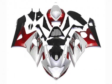 Argent Rouge Noir Carénage Suzuki GSXR 1000 K5 2005-2006 Abordables