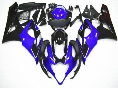 Bleu Noir Kit Carénages Complet Suzuki GSXR 1000 K5 2005-2006 Abordables