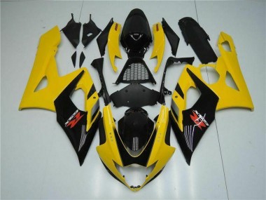 Jaune Carénage Suzuki GSXR 1000 K5 2005-2006 Abordables