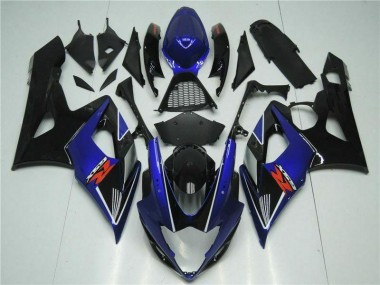 Bleu Noir Carénages Suzuki GSXR 1000 K5 2005-2006 Abordables