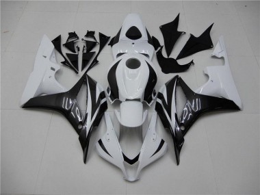 Blanc Noir Carénages Honda CBR 600 RR 2007-2008 Abordables