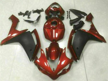 Rouge Noir Carénage Yamaha R1 2007-2008 Abordables