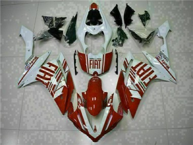 Rouge Blanc Carénages Yamaha R1 2007-2008 Abordables