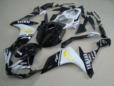 Noir Blanc Dolphin Carénage Yamaha R1 2007-2008 Abordables