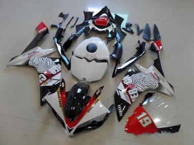 Noir Blanc Rouge Carénage Yamaha R1 2007-2008 Abordables