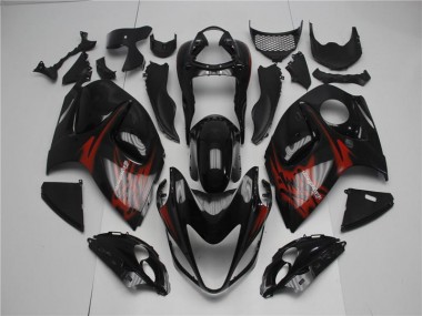 Noir Rouge Carénage Suzuki GSXR 1300 Hayabusa 2008-2019 Abordables