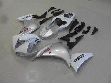 Blanc Argent Carénage Yamaha R1 2009-2011 Abordables