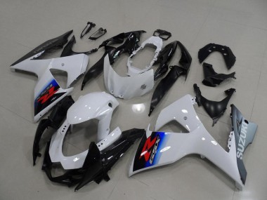 Blanc Argent Carénage Suzuki GSXR 1000 K9 2009-2016 Abordables