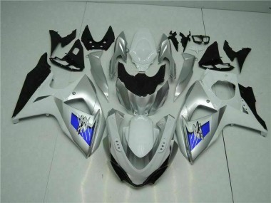 Argent Blanc Carénage Suzuki GSXR 1000 K9 2009-2016 Abordables