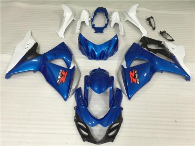 Bleu Blanc Kit Carénages & Plastique Suzuki GSXR 1000 K9 2009-2016 Abordables