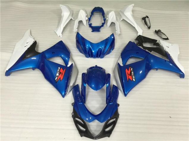 Bleu Blanc Kit Carénages & Plastique Suzuki GSXR 1000 K9 2009-2016