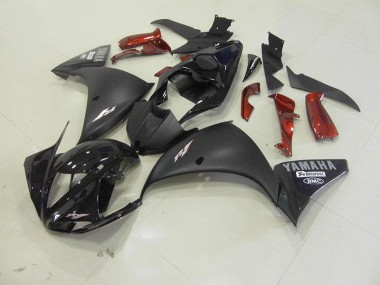 Noir Mat Carrosserie Yamaha R1 2012-2014 Abordables