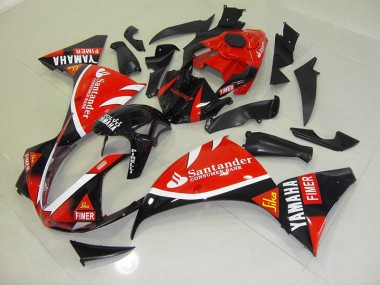 Rouge Noir Santander Carénage Yamaha R1 2012-2014 Abordables